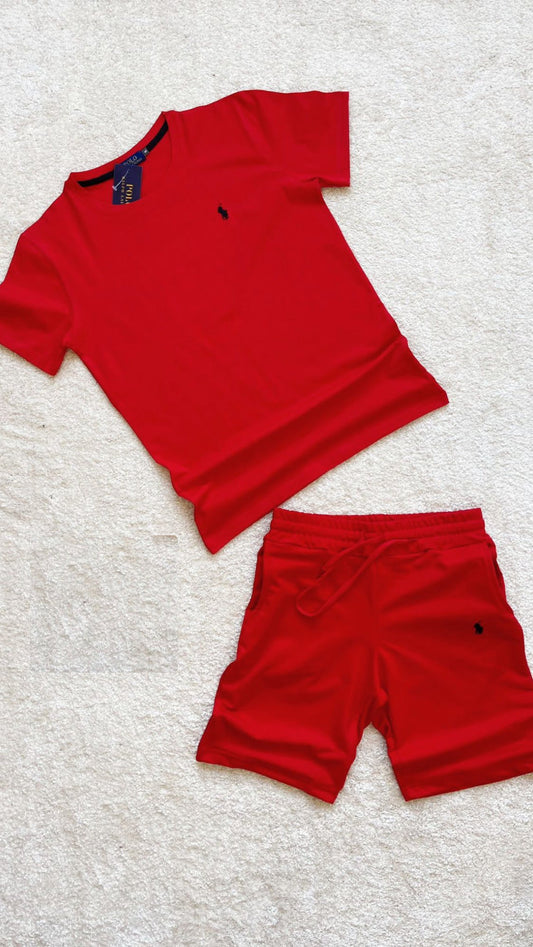 CONJUNTO CORTO RALPH LAUREN ∙ ROJO