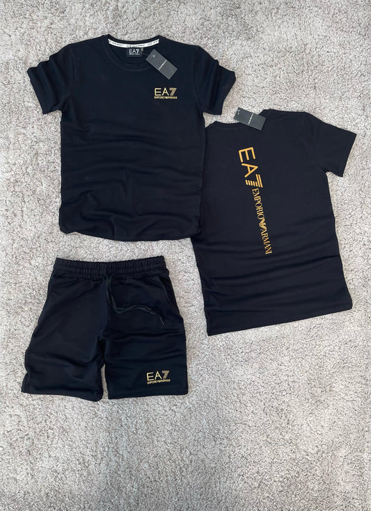 CONJUNTO EMPORIO ARMANI • NEGRO/ORO