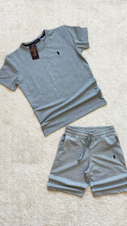 CONJUNTO CORTO RALPH LAUREN ∙ GRIS