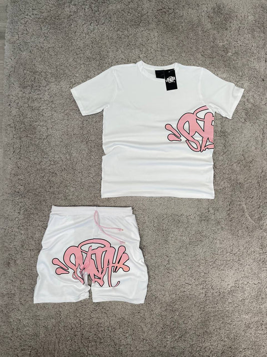 CONJUNTO SYNA WORLD • BLANCO/ROSA