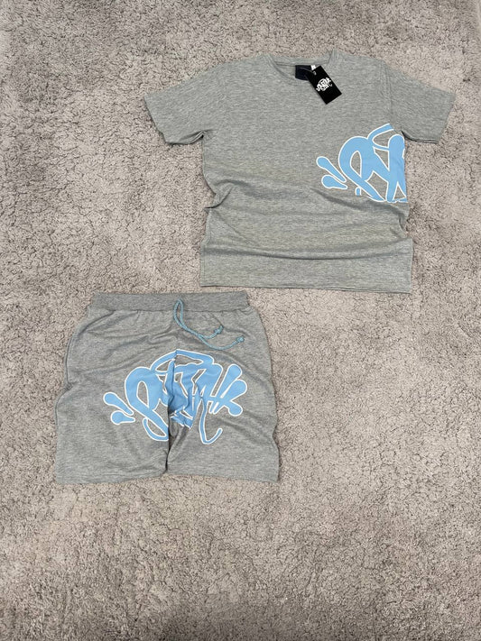 CONJUNTO SYNA WORLD • GRIS/AZUL