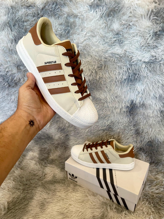 ADIDAS SUPERSTAR II • BEIGE/MARRON
