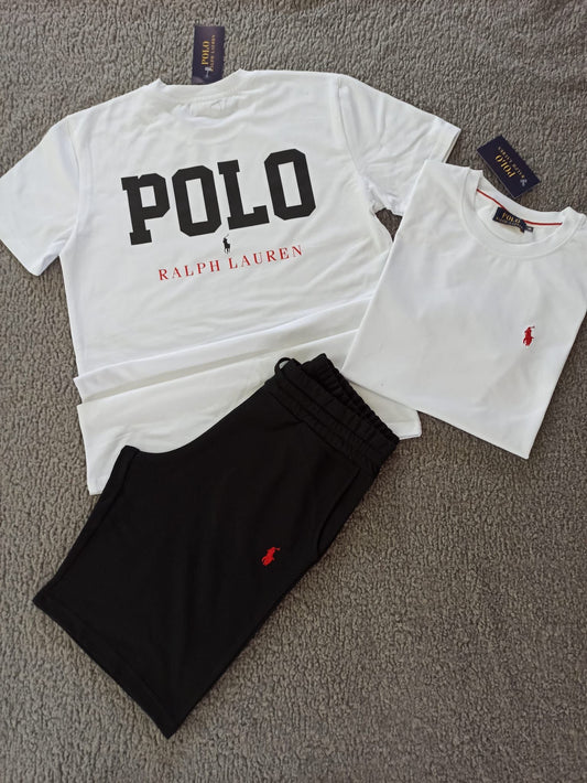 CONJUNTO POLO RALPH LAUREN • BLANCO / NEGRO