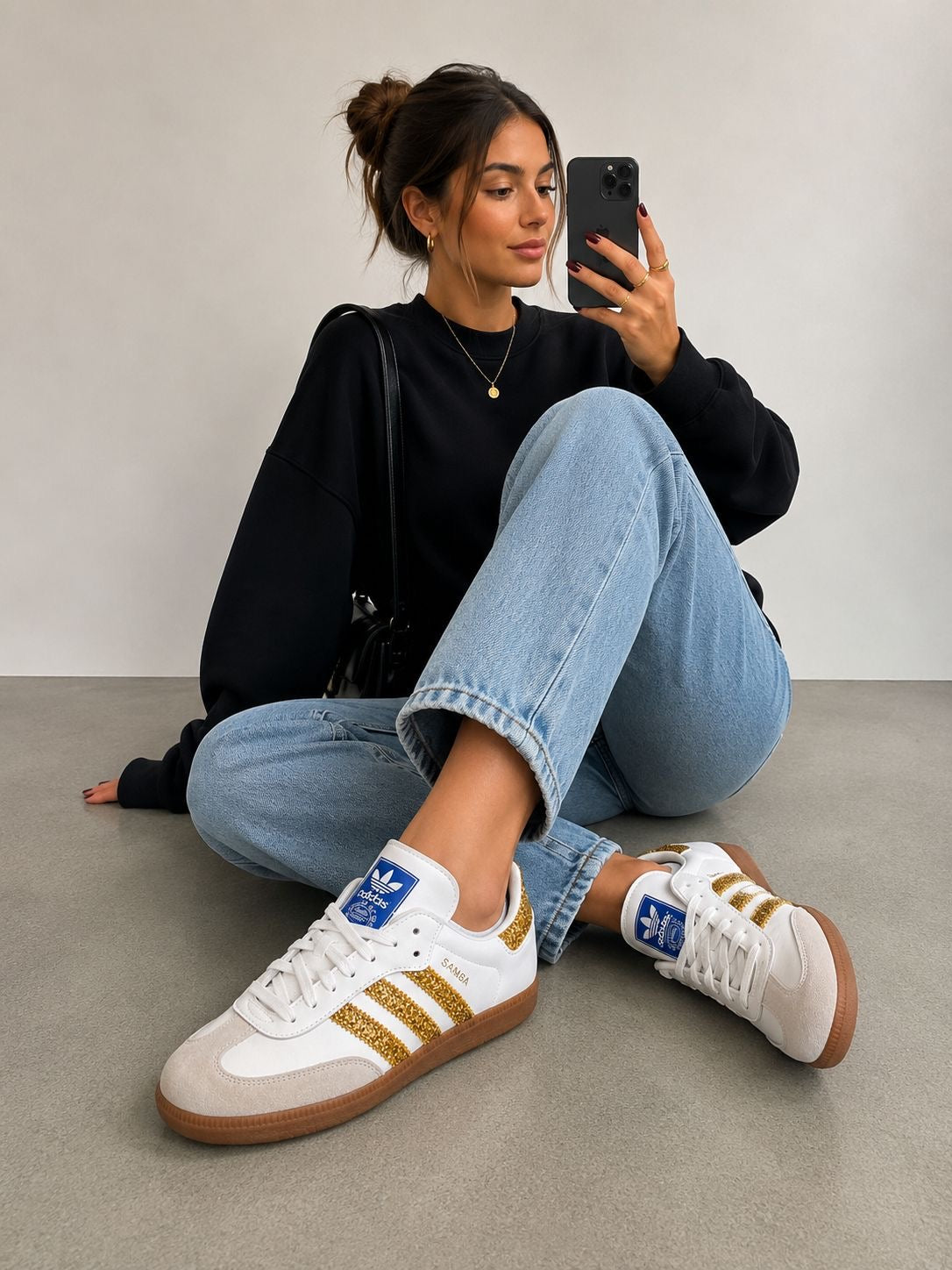 ADIDAS SAMBA Og Glitter • DORADO