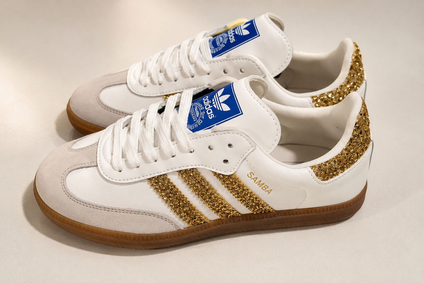 ADIDAS SAMBA Og Glitter • DORADO