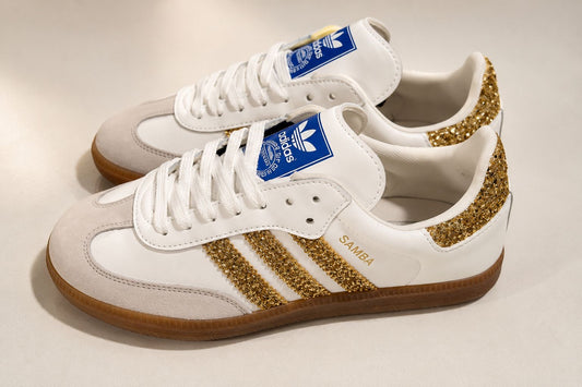 ADIDAS SAMBA Og Glitter • DORADO