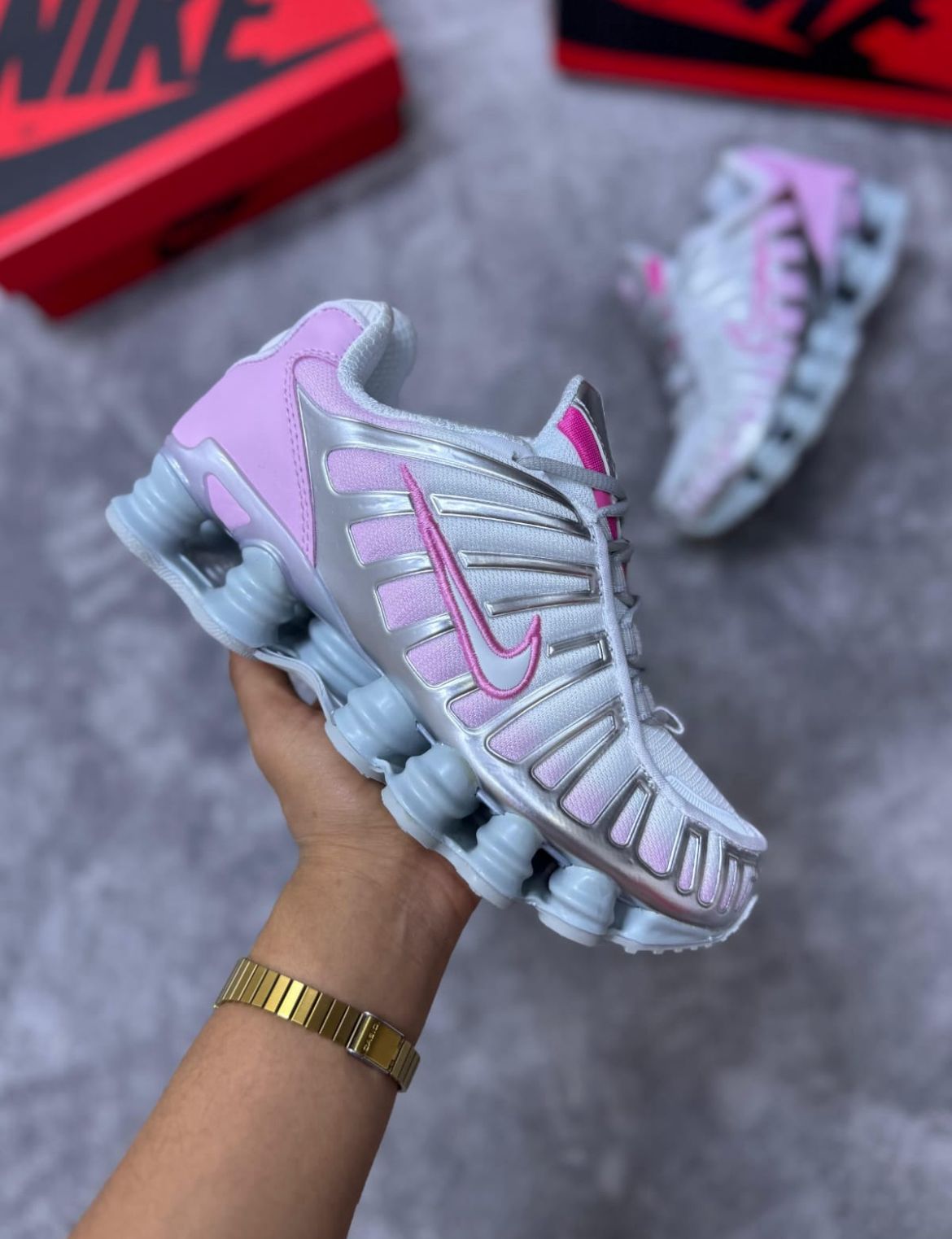 NIKE SHOX TL • ROSAS