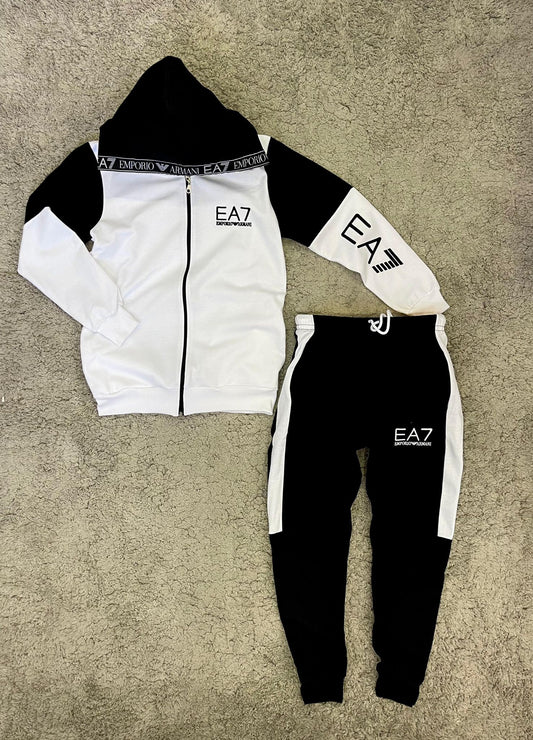 CONJUNTO EA7 • BLANCO/NEGRO
