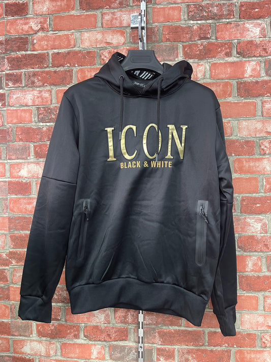 SUDADERA ICON ∙ NEGRA/ORO