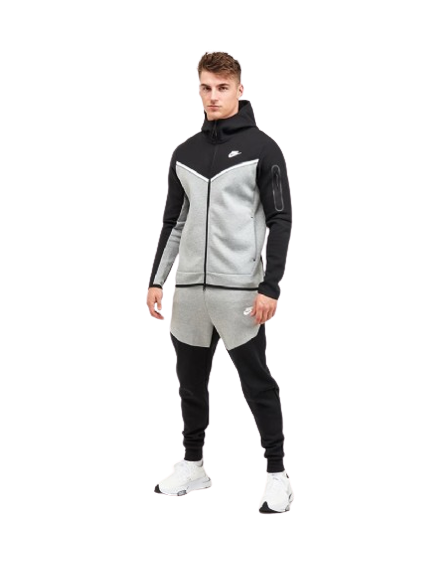 NIKE TECH FLEECE ∙ NEGRO/GRIS